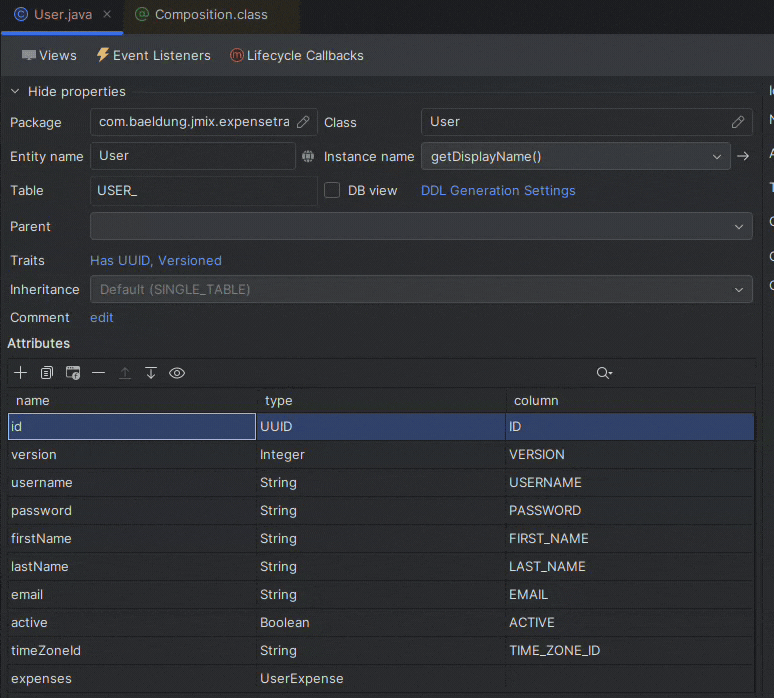 Add expenses to view