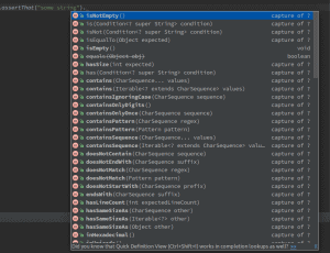 IDE's code completion features