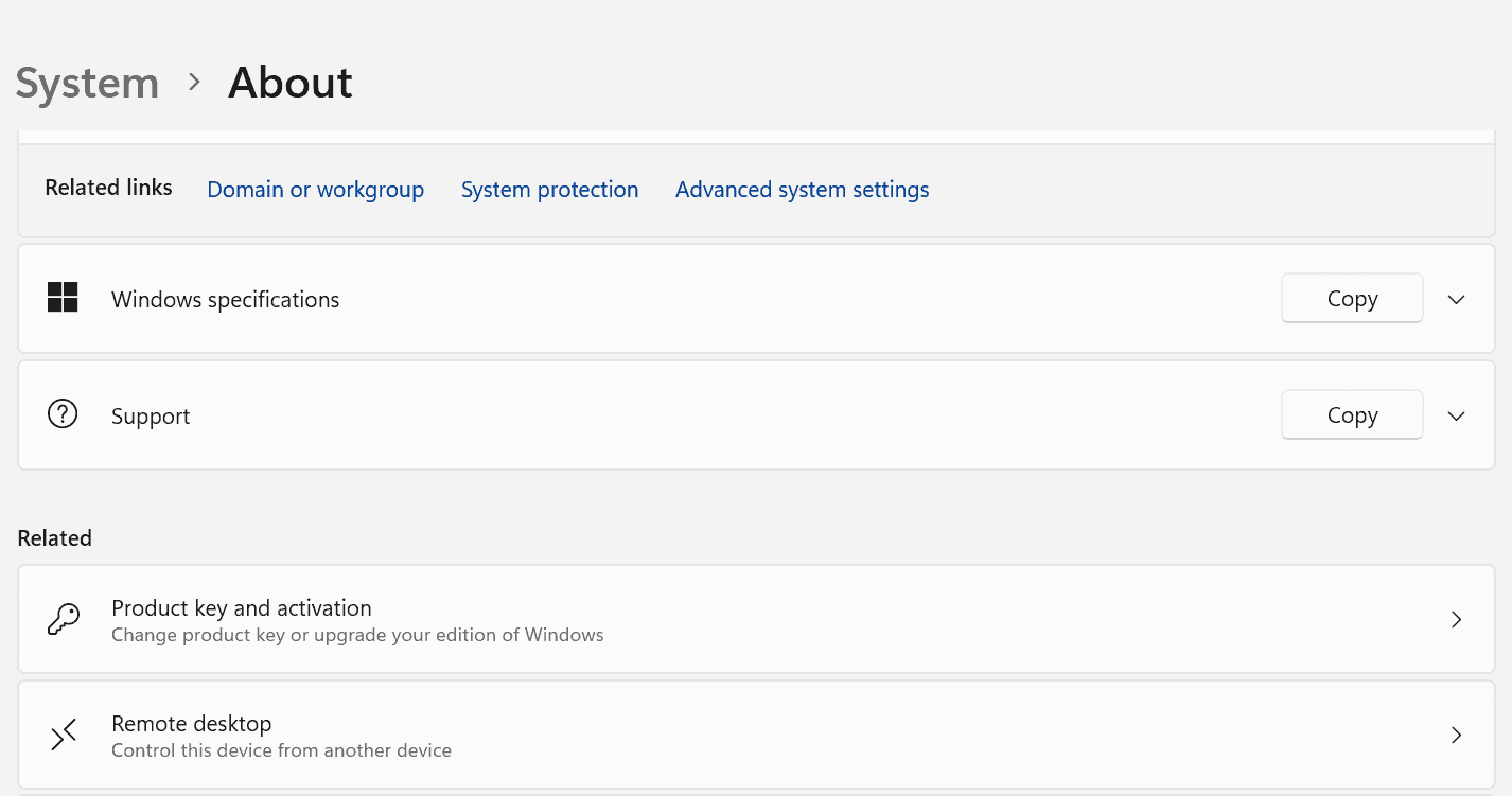 System Settings