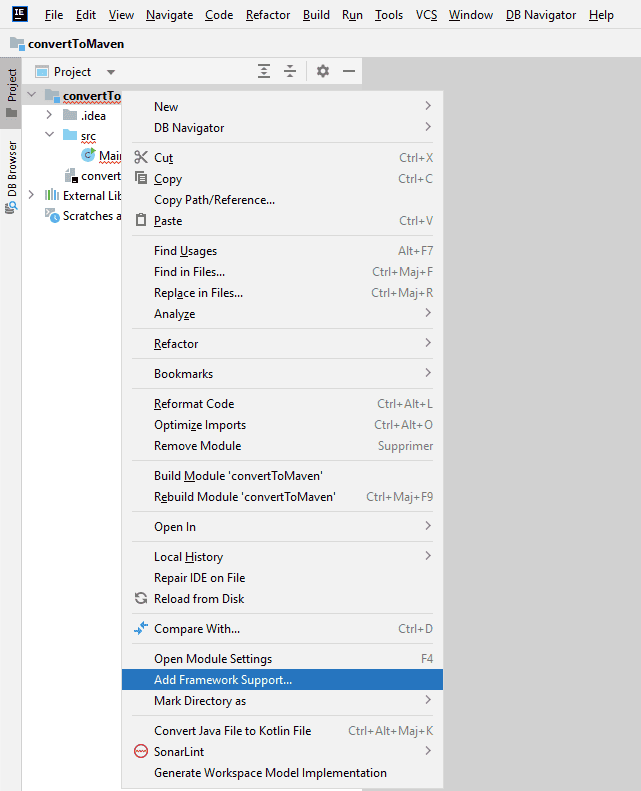 Add Framework Support