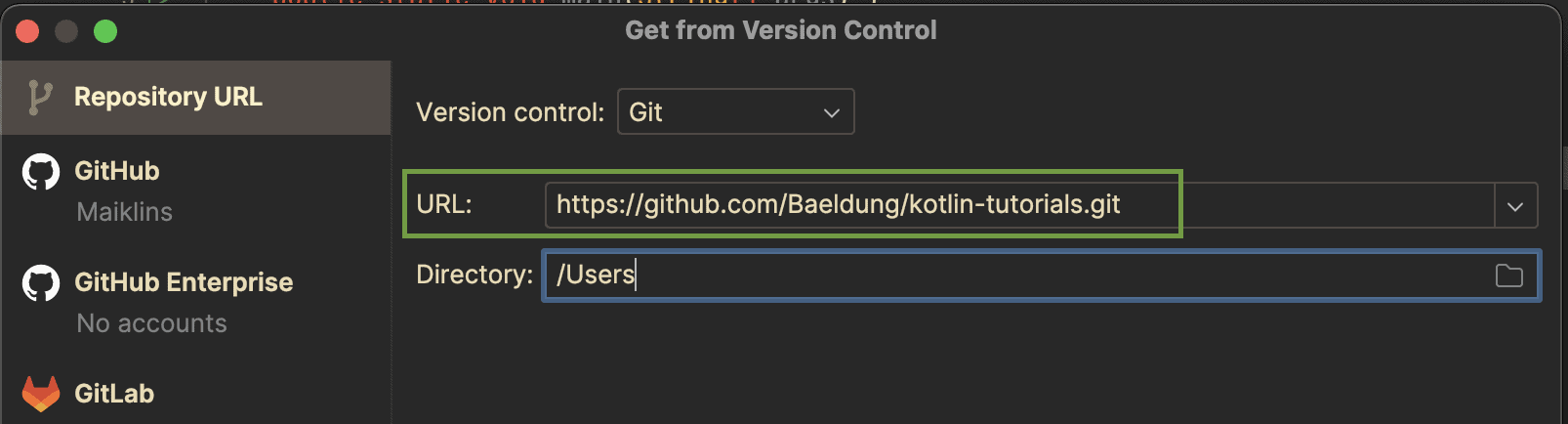 Clone a remore repository