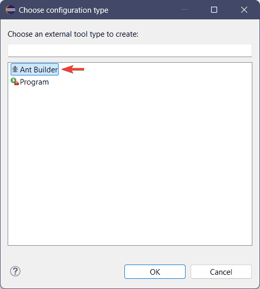 Config Type Chooser