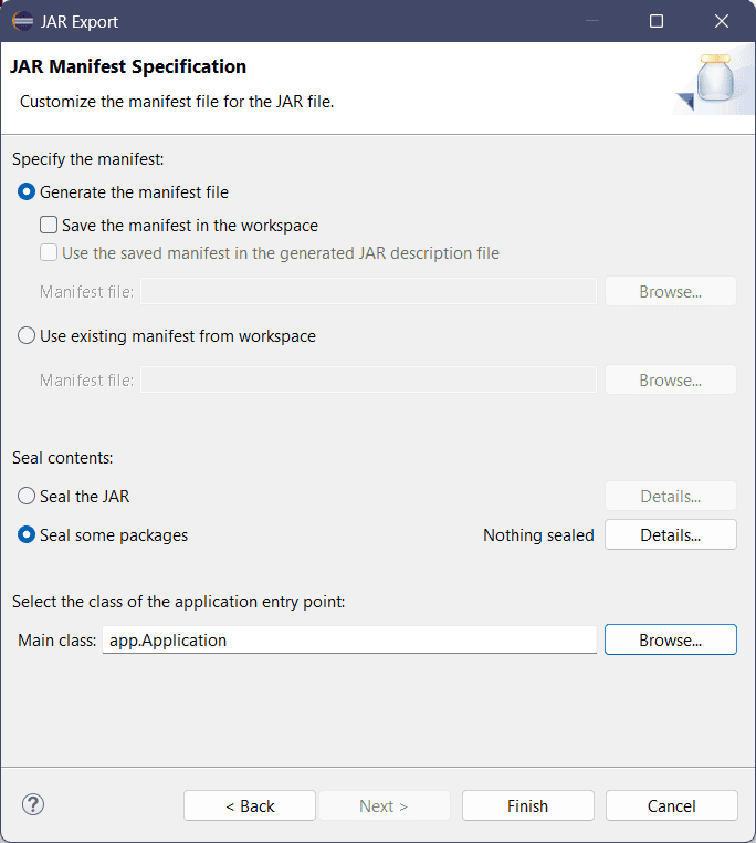 Customize Manifest