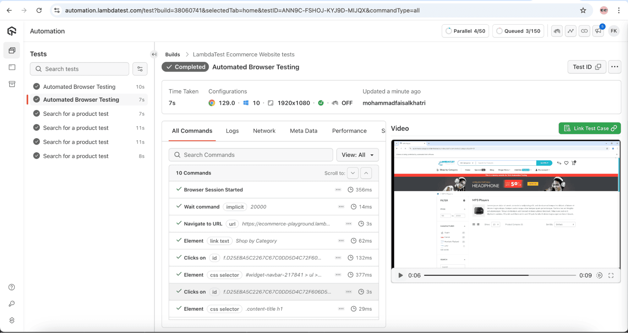 test-execution-chrome-browser