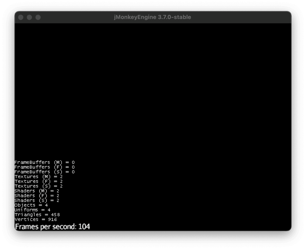 Blank app window