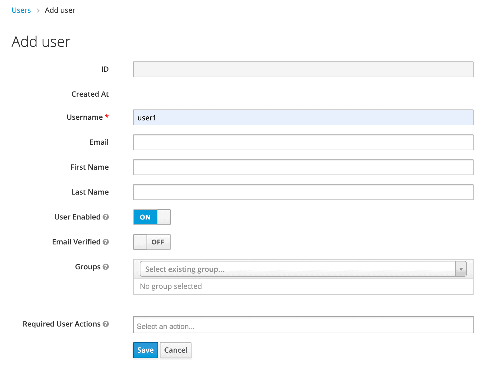 keycloak adduser