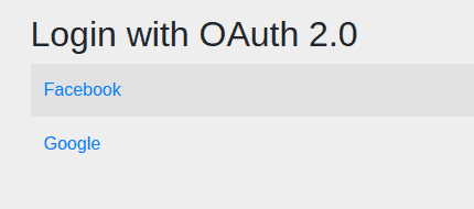 oauth login default