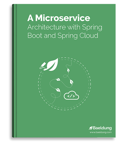 A Microservice Architecture with Spring Boot and Spring Cloud - book cover