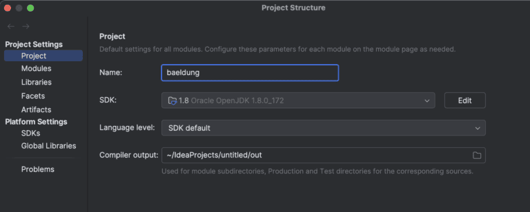 How to Change the Java Version in an IntelliJ Project | Baeldung