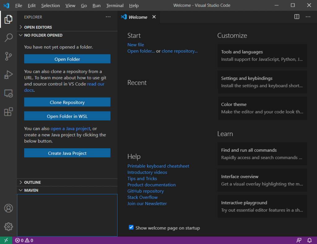 setup java in visual studio code