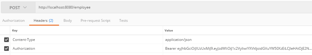 sample token for