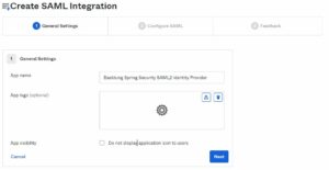 Okta Create A New App Integration General Settings