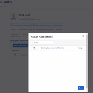 Okta Assign User to App