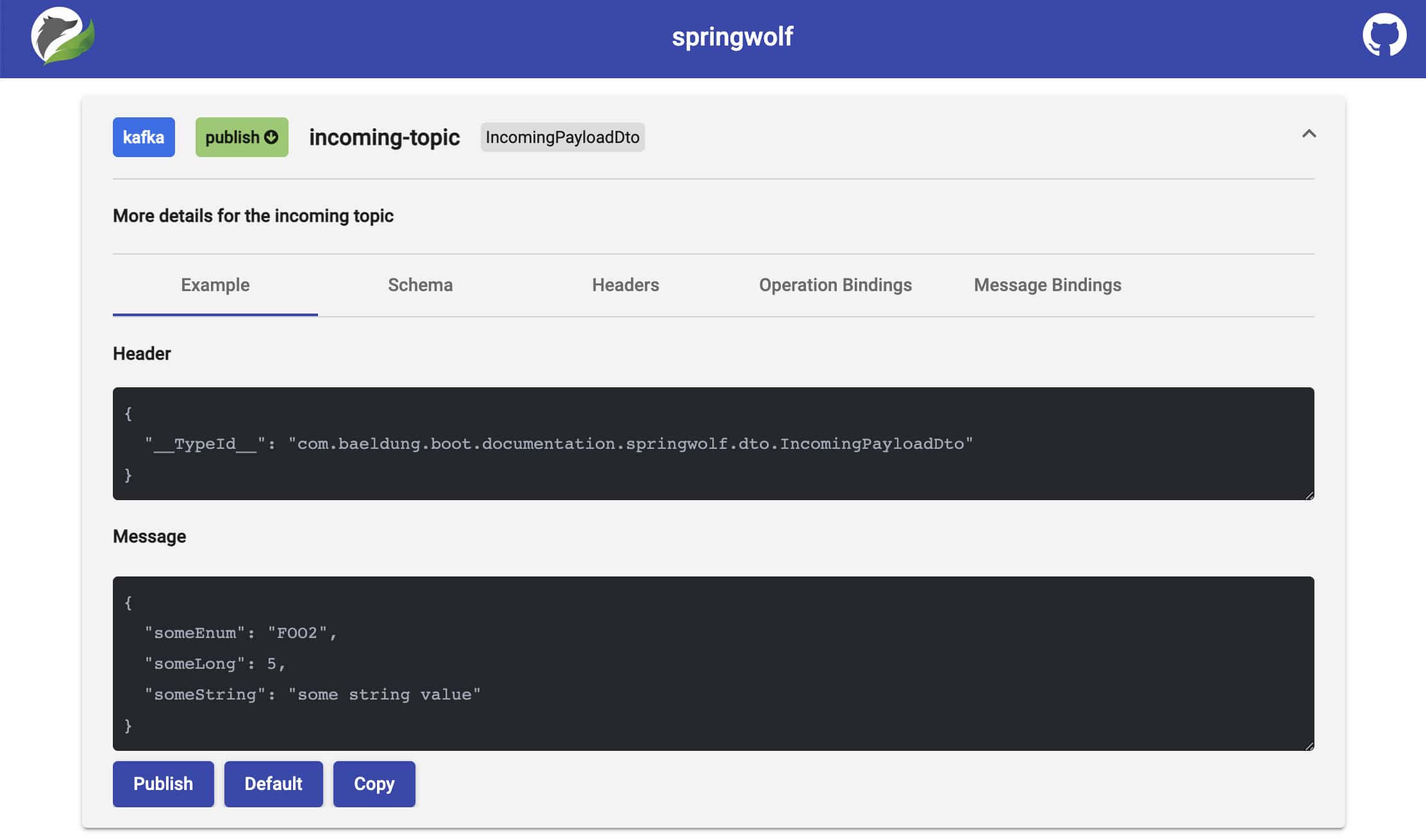 Springwolf UI publish