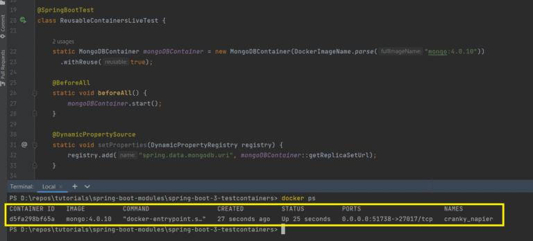 How to Reuse Testcontainers in Java | Baeldung