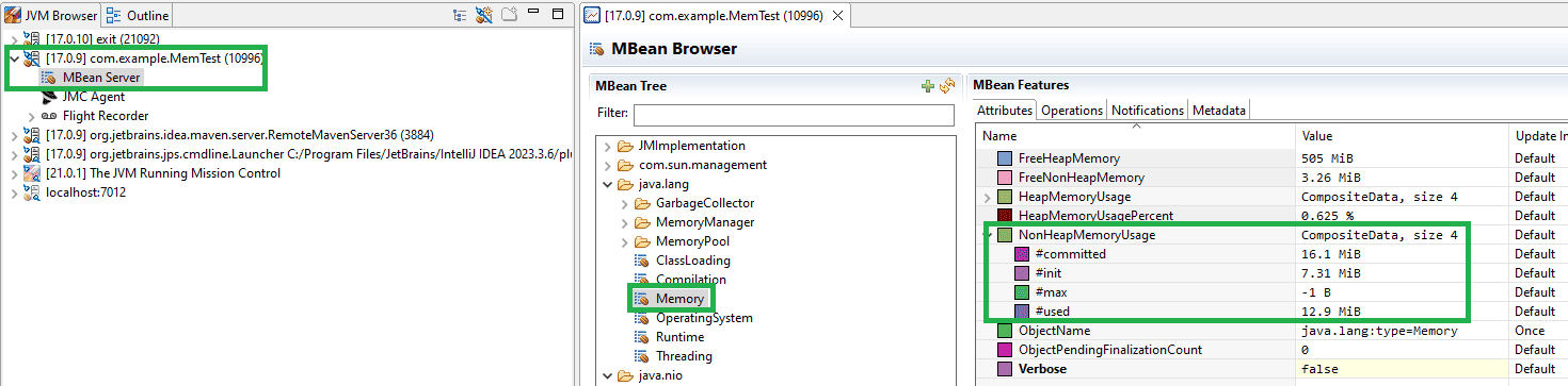 Monitor Non-Heap Memory Usage of a JVM | Baeldung