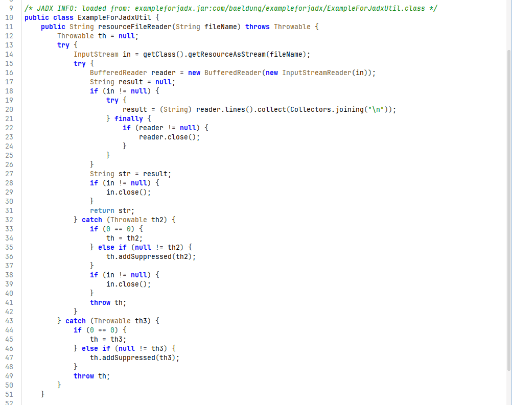 jadx restructure decompilation