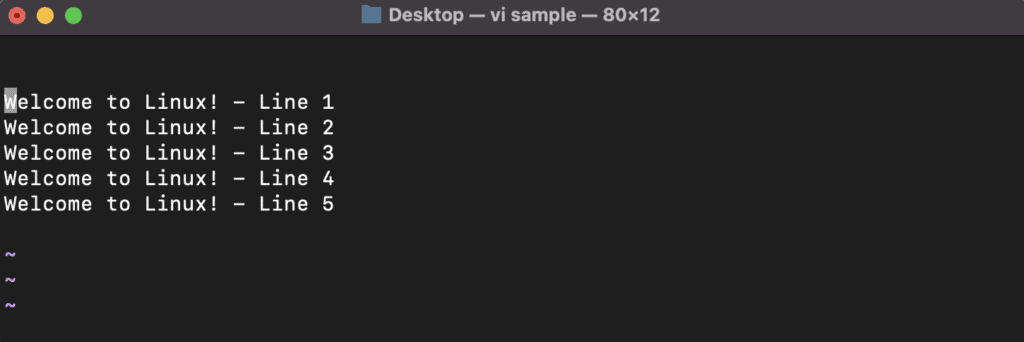 Delete Selected Text In The Vi Editor Baeldung On Linux