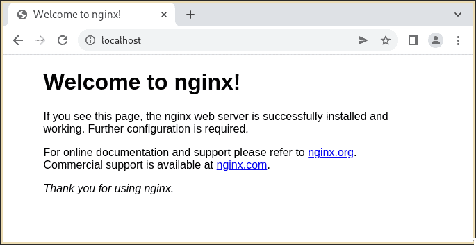 Nginx Running in Docker