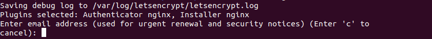 letsencrypt email