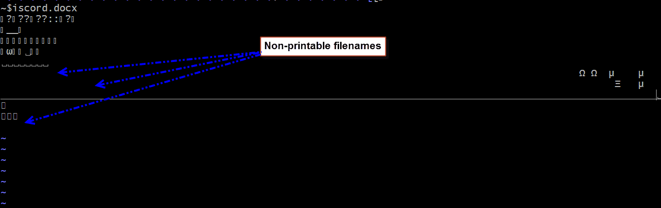 How To Delete Files With Names That Contain Non printable Characters 