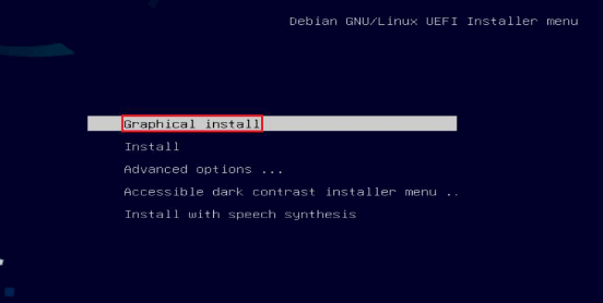 Debian Graphical Install