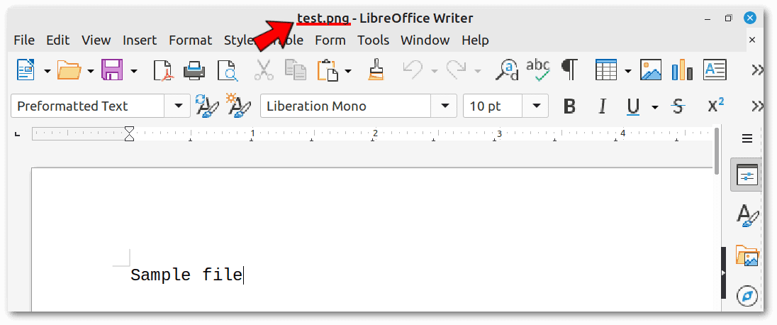 LibreOffice opens correctly files with wrong extensions
