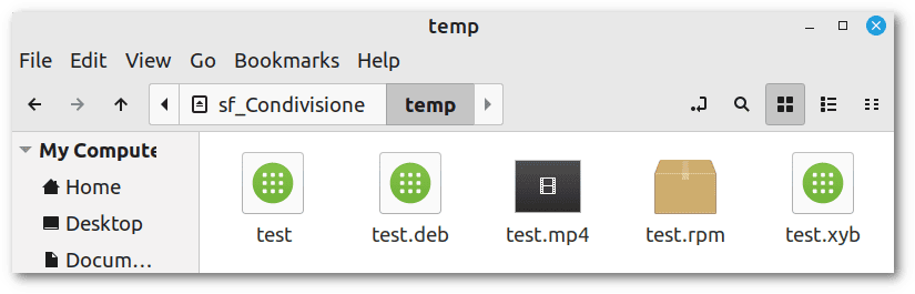 Nemo - testing deb packages with random extensions