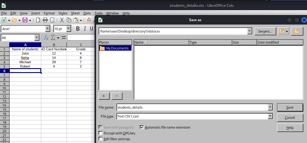 LibreOffice-xsltocsv