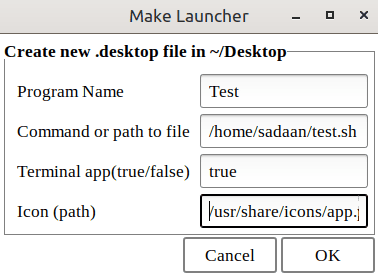 Make-Launcher Main Window
