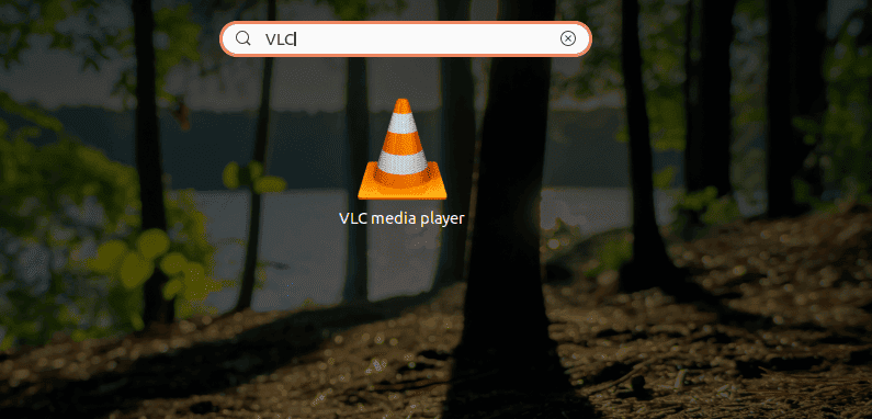 VLC application search preview