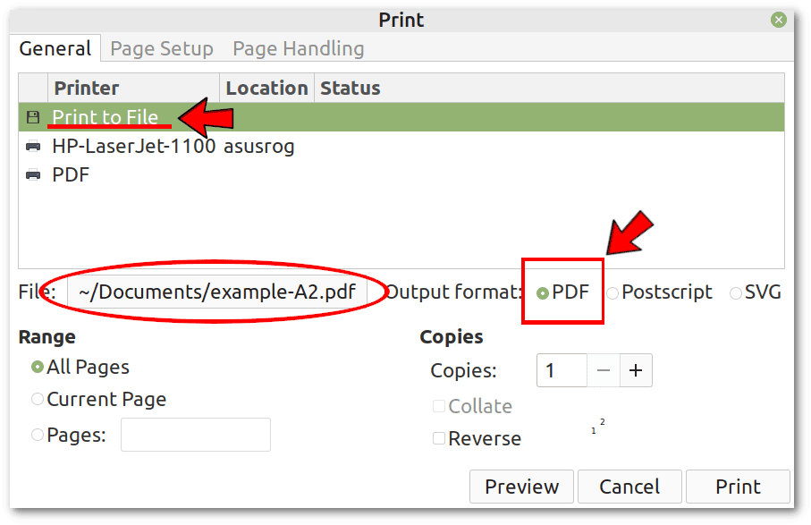 Print to File PDF virtual printer