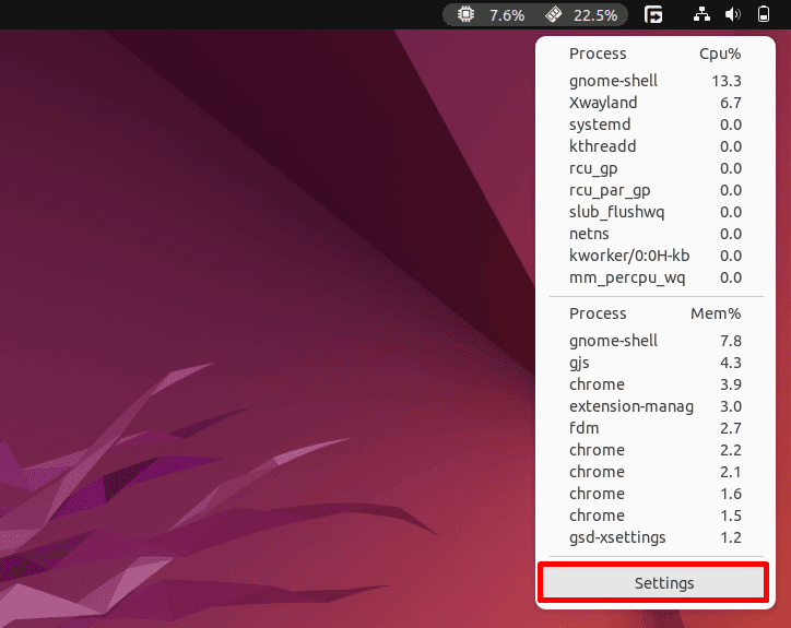 Configuring settings of simple monitor extension on Linux