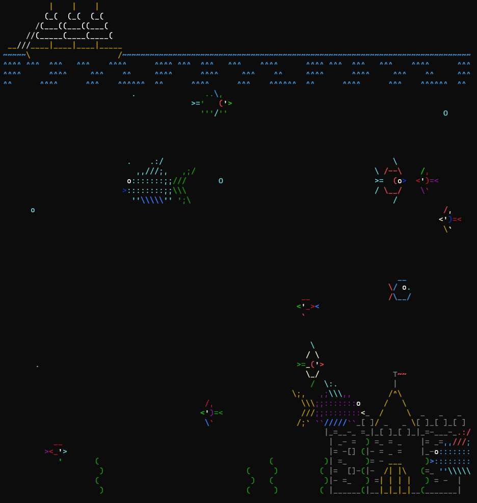 ASCIIquarium Screensaver