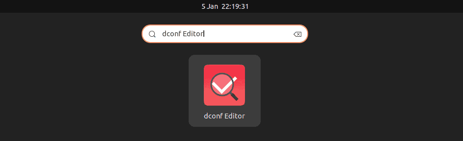 opening dconf editor on linux