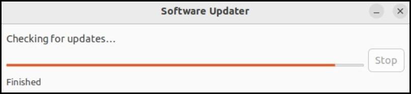 Software Updater - Checking for Updates