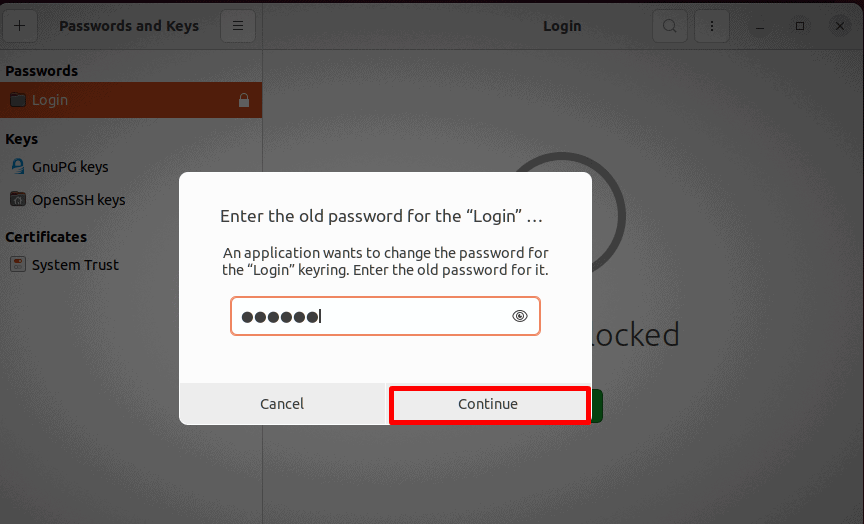 enter old password