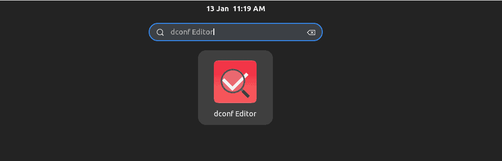 Opening dconf Editor on Linux