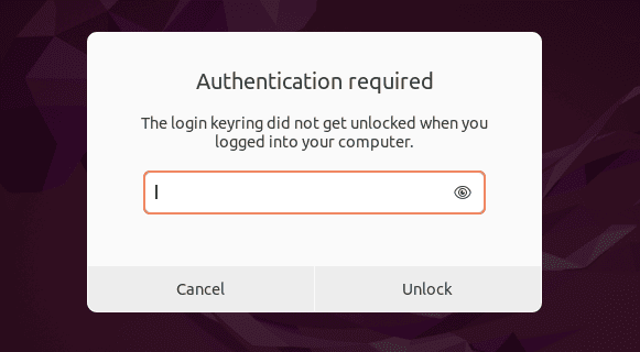 unlock keyring prompt