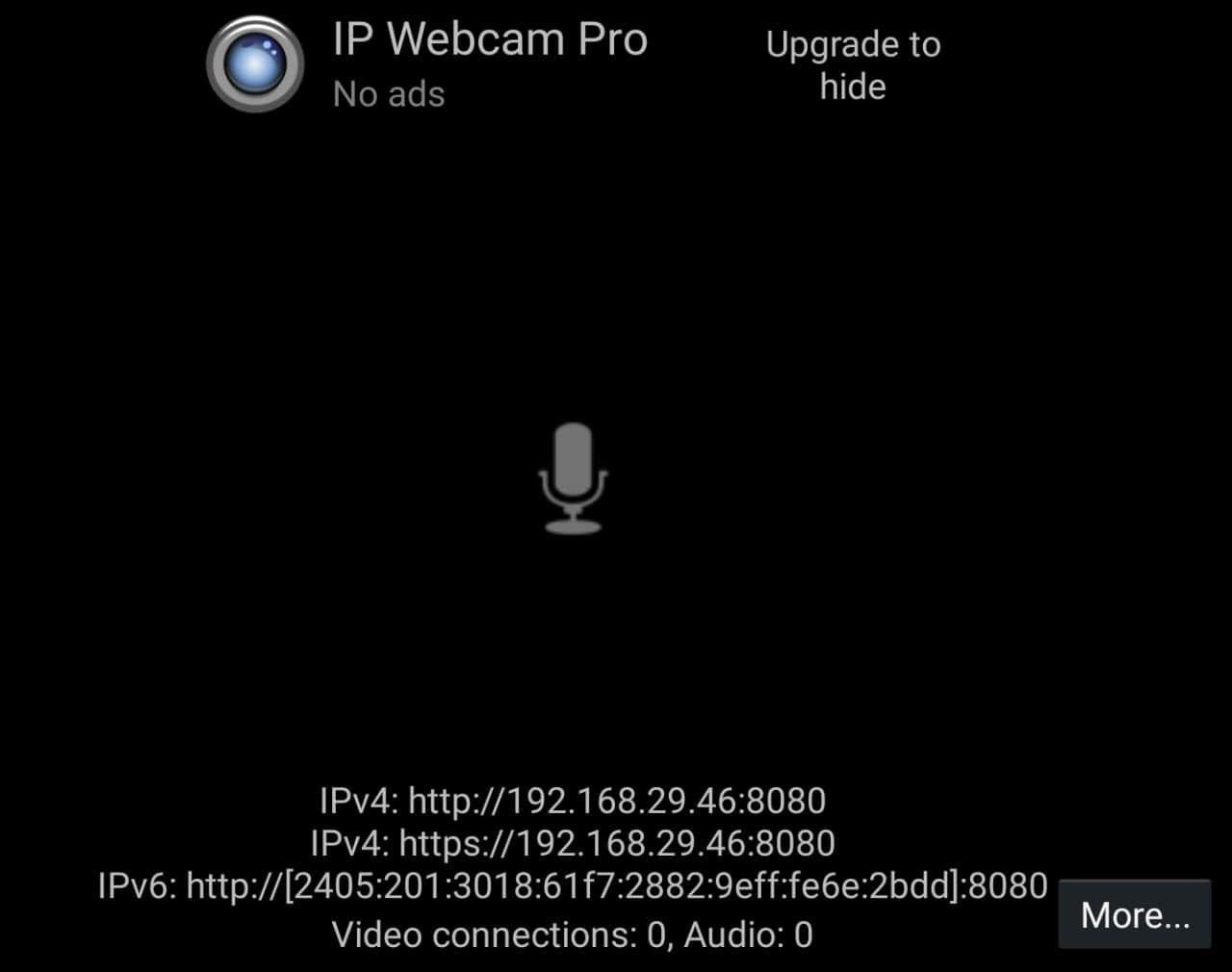 IP Webcam IP Address