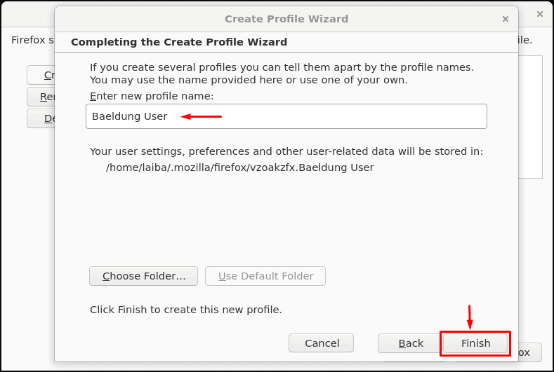 Firefox Profile Name
