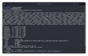 image showing ffmpeg configuration options