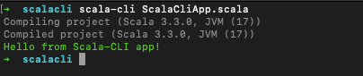 Scala-CLI with dependency