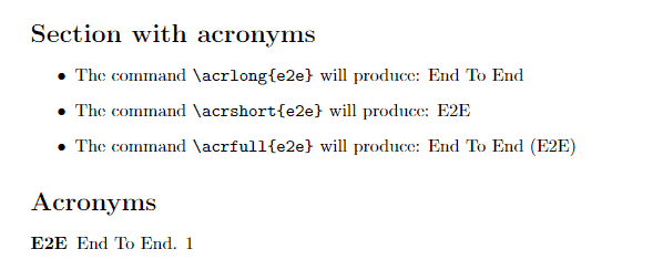 Basic Acronym Example