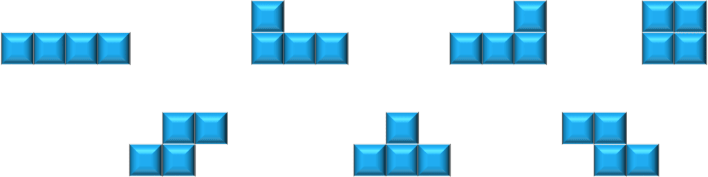 Tetris game shapes