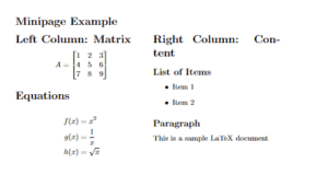 multipage double-column layout