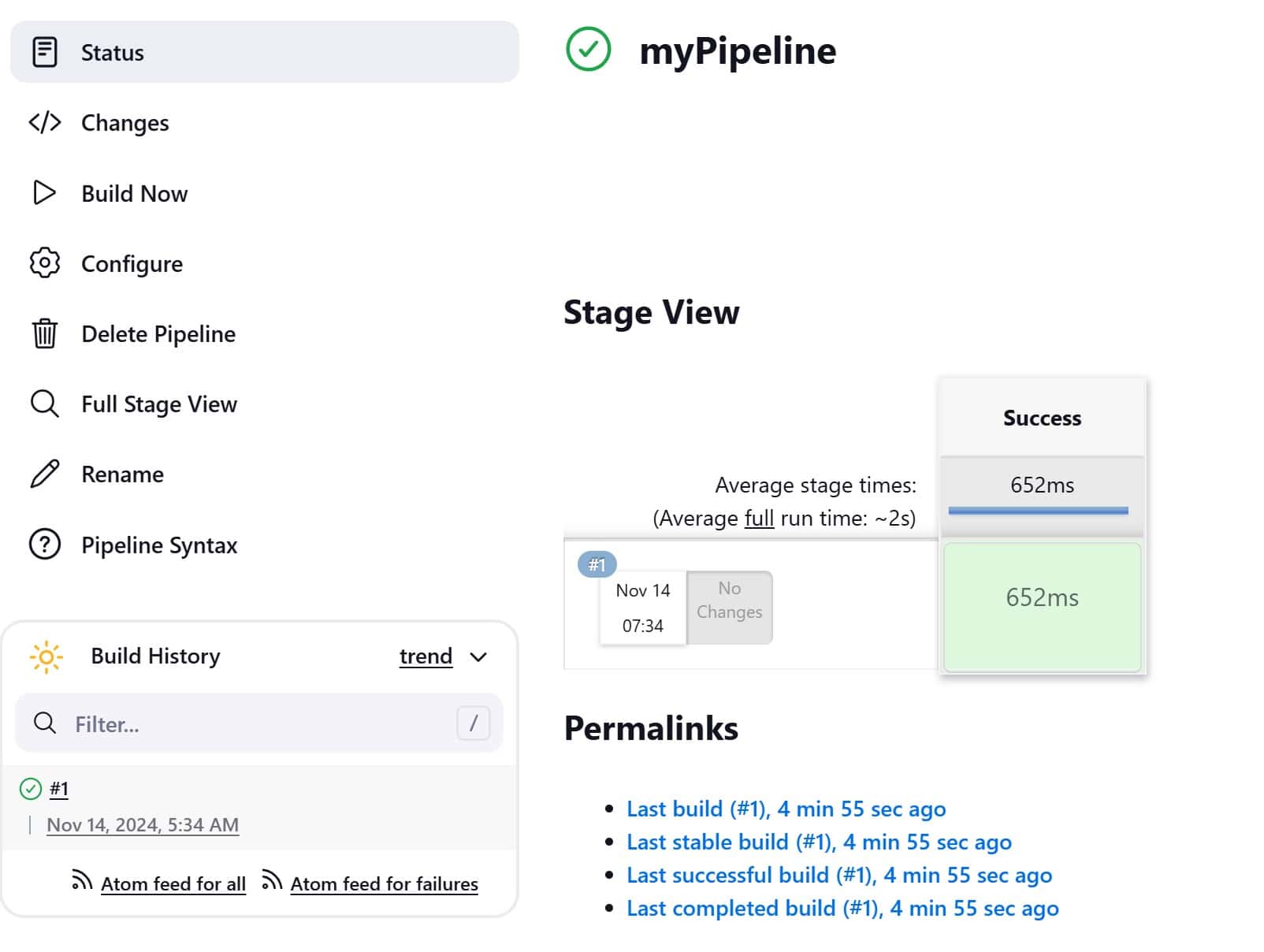 jenkins success stage