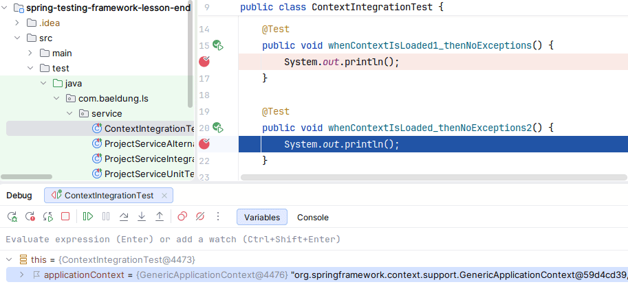 Application Context Caching
